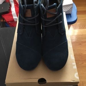 Toms suede booties. Size 7.5